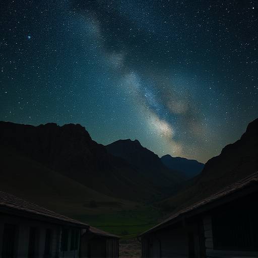 Cielos oscuros del Valle de Ar&radic;&deg;n, L&radic;&copy;rida, Espa&radic;&plusmn;a.