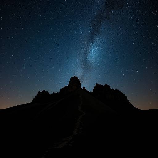 Fotograf&radic;&ne;a del cielo nocturno sobre el Roque de los Muchachos en La Palma mostrando las constelaciones