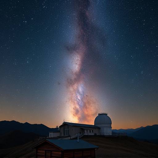 Fotograf칤a impresionante de la V칤a L치ctea vista desde el Observatorio de Sierra Nevada