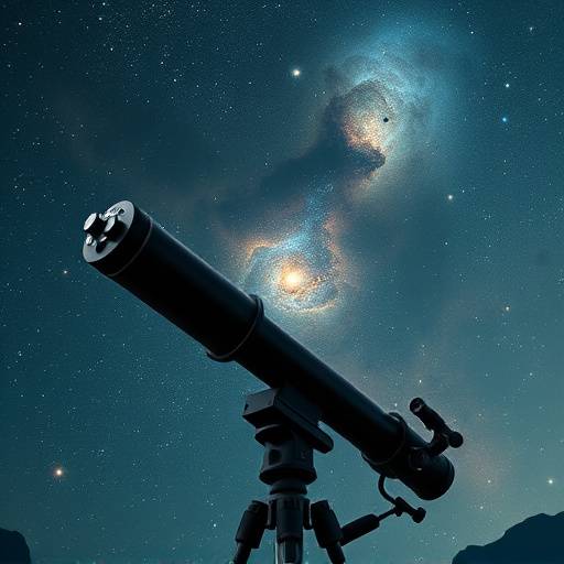 Un telescopio de 칲ltima generaci칩n utilizado durante uno de los retiros de AstroViajes Iberia, apuntando hacia la Nebulosa de Ori칩n.